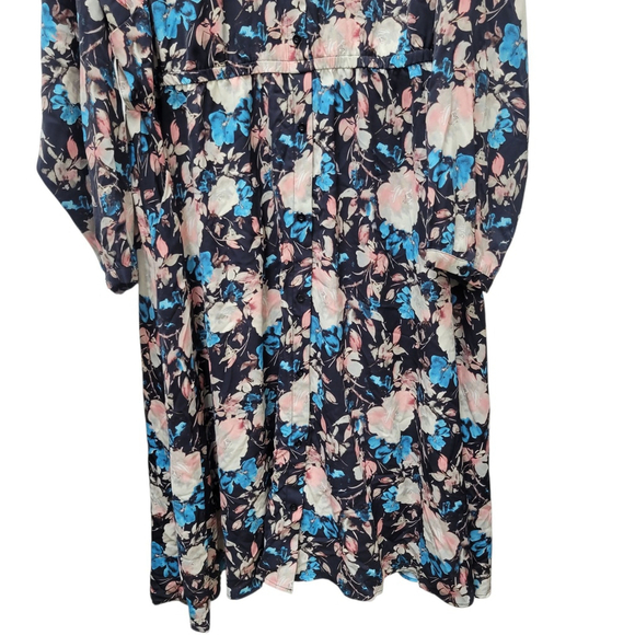 Torrid Women's Midi Floral Flare Long-Sleeves Dress Size 4 Excellent Condition - Picture 5 of 11